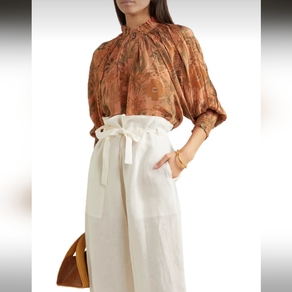 Chufy terracotta viscose top
